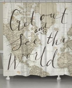 Get Out and See the World Shower Curtain Bedding