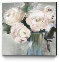 20" x 20" Pale Bouquet Ii Museum Mounted Canvas Print