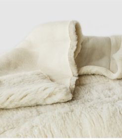 Natural Child's Happy Lamb Fleece Mattress Topper, Crib Size Bedding