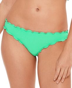 Juniors' Pucker Up Ruffled Hipster Bikini Bottoms, Created for Macy's Women's Swimsuit