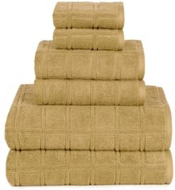 Heirloom Manor Jackson Modern Textured 6 Piece Towel Set Bedding