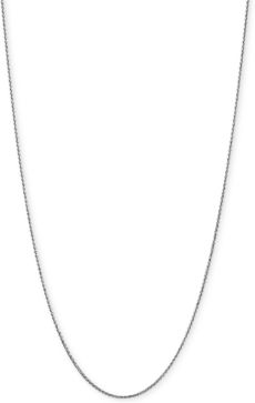 Wheat Link 20" Chain Necklace in 14k White Gold