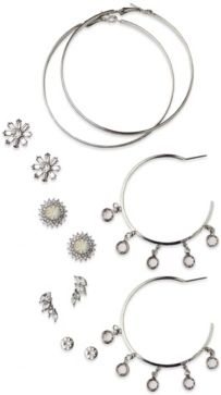 Sparkle Stud Set with Dangle Hoops