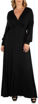 Formal Long Sleeve Plus Size Maxi Dress