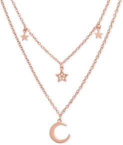 Celestial Charm 16" Two-Row Pendant Necklace