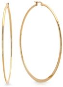 18K Micron Gold Plated Stainless Steel Hoop Earrings