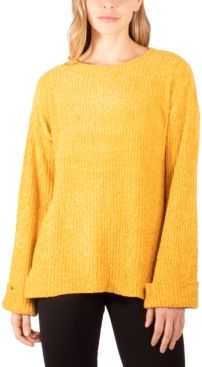 Cuffed High-Low Sweater
