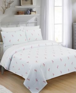 Flamingo Full/Queen Coverlet Bedding