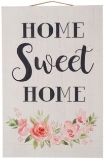 Wooden Home Sweet Home Word Sign Wall Decor