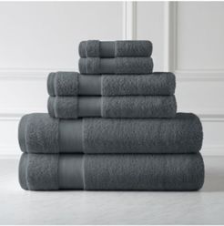 Premium Quality 100% Combed Cotton Towel Set, 6 Piece Bedding