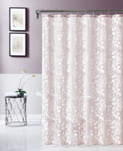 Rita 70" x 72" Chenille Embroidered Shower Curtain Bedding