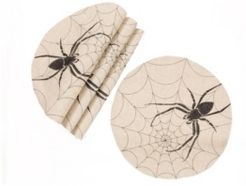 Halloween Creepy Spiders Double Layer Placemats - Set of 4