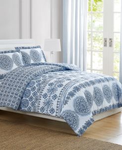 Blue Medallion King 3-Pc. Comforter Set Bedding