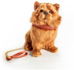Pomeranian Puppy Dog with Collar and Leash Doll with Pet Accessory