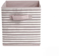 Stripes Design Foldable Storage Basket with Handles