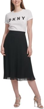 Pleated Midi Skirt