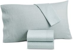 Closeout! Lucky Brand Baja Stripe Cotton 230-Thread Count King Pillowcase, Created for Macy's Bedding
