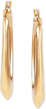 Medium Polished Hoop Earrings in 14k Gold