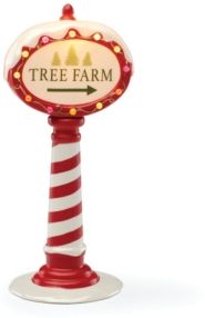 Closeout! Lenox Light-Up Tree Farm Sign