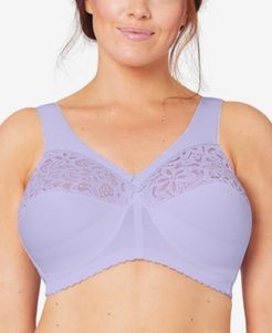 Full Figure Plus Size MagicLift Cotton Wirefree Support Bra #1001