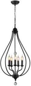 Amriana 15" 5-Light Indoor Pendant Lamp with Light Kit