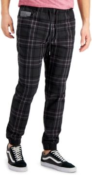 Vale Relaxed-Fit Plaid Jogger Pants, Created for Macy's