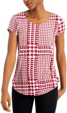 Printed Scoop-Neck Knit Top, Created for Macy's