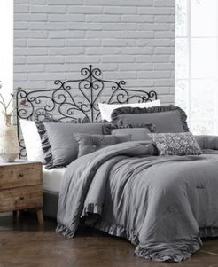 Davina Enzyme Ruffled 6 Piece Comforter Set, Twin Bedding