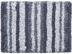 Stripe Plush Bath Rug Bedding