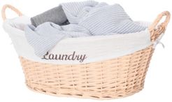 Willow Laundry Hamper Basket with Liner and Side Handles