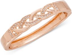 Rose Gold-Tone Pave Braided Bracelet, Created for Macy's