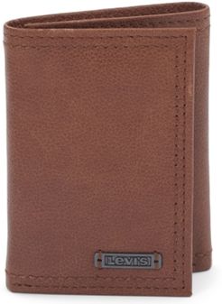 Leather Brown Rfid Trifold Wallet