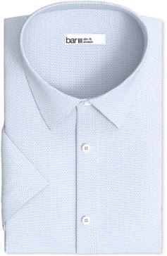 Slim-Fit Performance Stretch Textured Geo Short Sleeve Dress Shirt, Created for Macy's