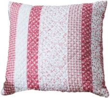 Stripe Quilted Square Decorative Pillow, 18" L x 18" W