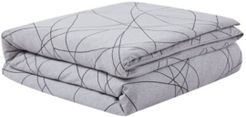 Scribble Modern Cotton King Duvet Cover, 106" x 96" Bedding