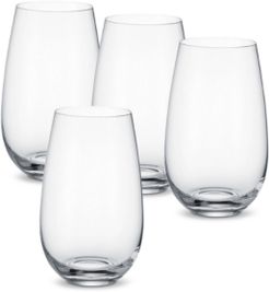 Entree Water Tumbler or Cocktail Glass, Set of 4