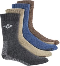 4-Pack Solid-Colored Moisture-Control Boot Socks