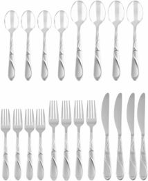 Timberbrook Sand 20-Piece Flatware Set, Service for 4