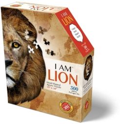 Madd Capp Games - I Am Lion - 300 Pieces - Animal Shaped Jigsaw Puzzle