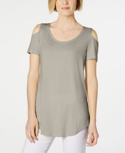 Cold-Shoulder Swing T-Shirt, Created for Macy's