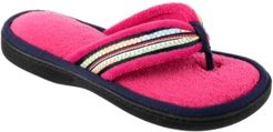 Isotoner Women's Microterry Anna Thong Slipper