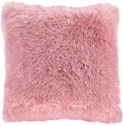 Cleo Ombre Shaggy Faux Fur Pillow, 20" x 20" Bedding