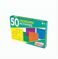 Junior Learning 50 Geoboard Educational Activity Cards for Math Skills