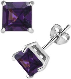 Cubic Zirconia Sterling Silver Stud Earrings, Created for Macy's