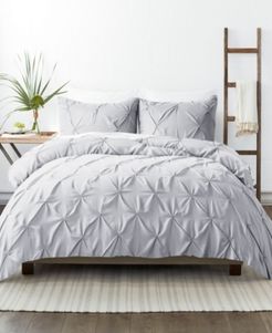 Home Collection Premium Ultra Soft 2 Piece Pinch Pleat Duvet Cover Set, Twin/Twin Extra Long Bedding