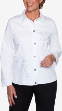 Missy Anchor's Away Rope Embroidered Jacket