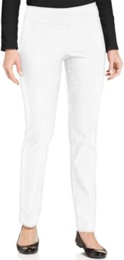 Petite Cambridge Tummy-Control Slim-Leg Pants, Petite & Petite Short, Created for Macy's