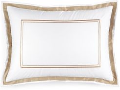 Pair of Embroidered Frame King Shams, Created for Macy's Bedding