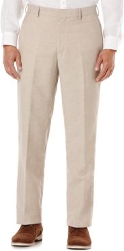 Flat Front Easy Care Linen Pants