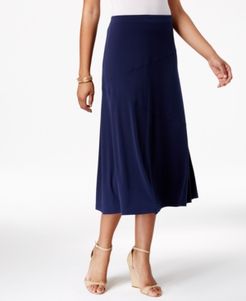 Petite Diagonal-Seam Midi Skirt, Created for Macy's